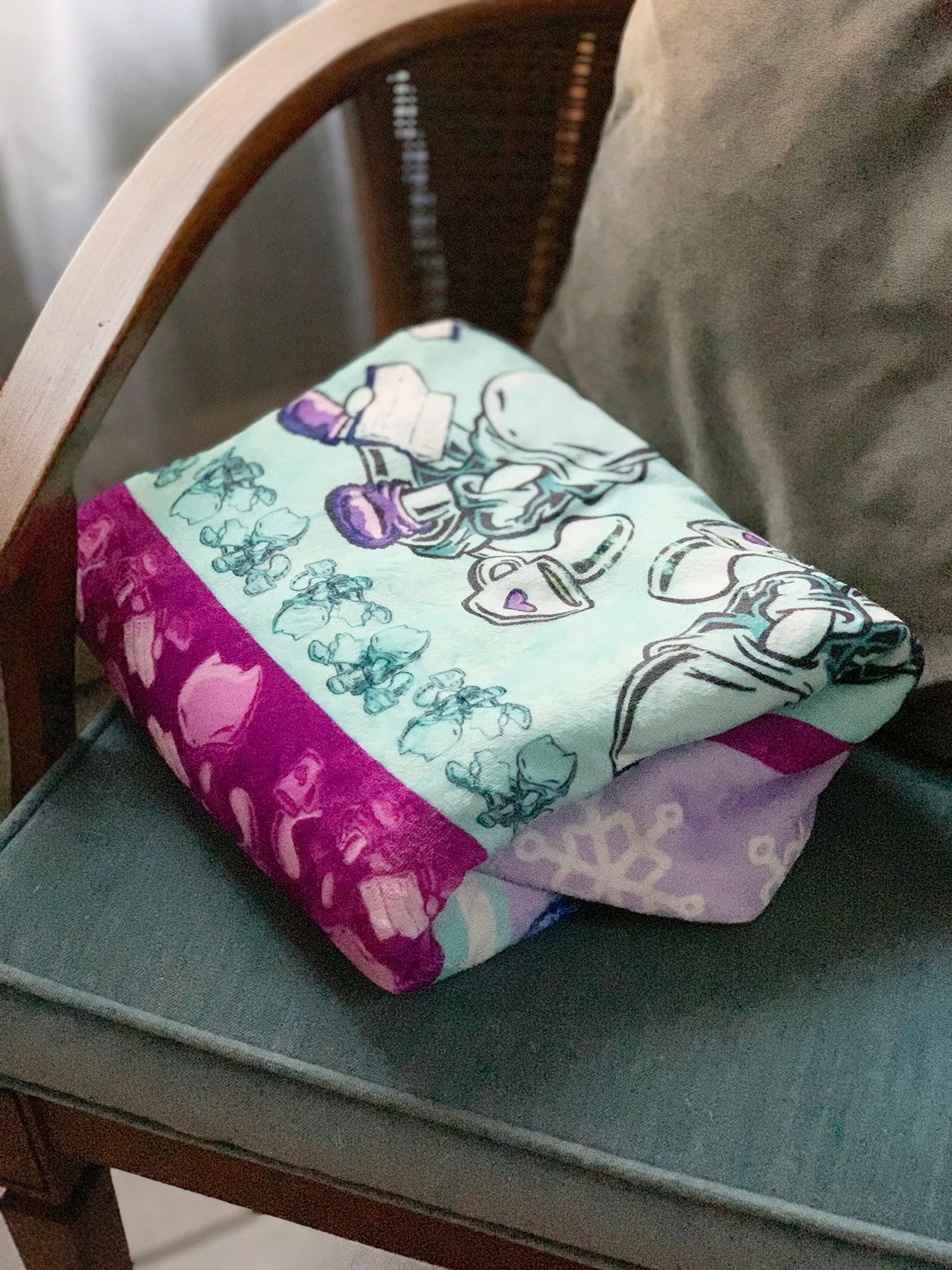 Blanket: Cozy Up Pattern - Skoshie the Cat
