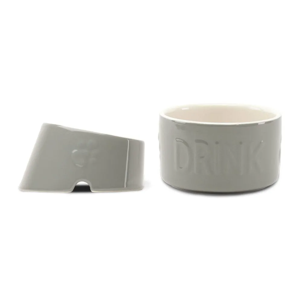Classic 2 Piece Flat Faced Dog Bowl & Water Bowl