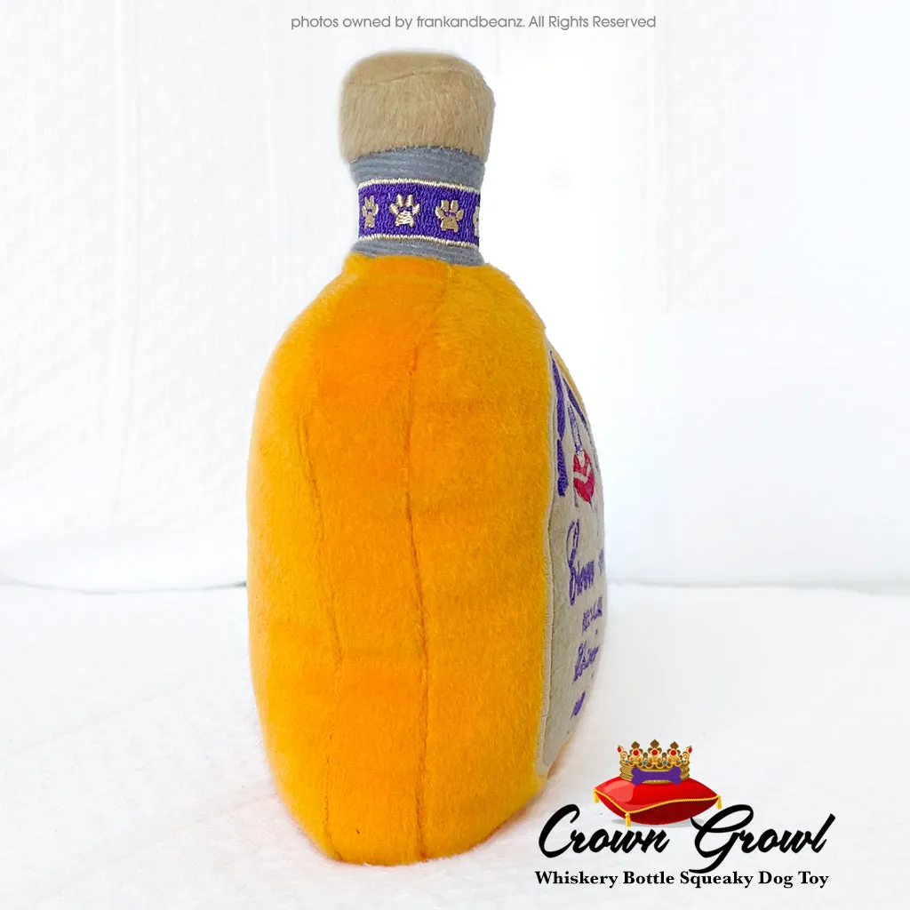 Crown Growl Parody Dog Toy Whiskery Bottle