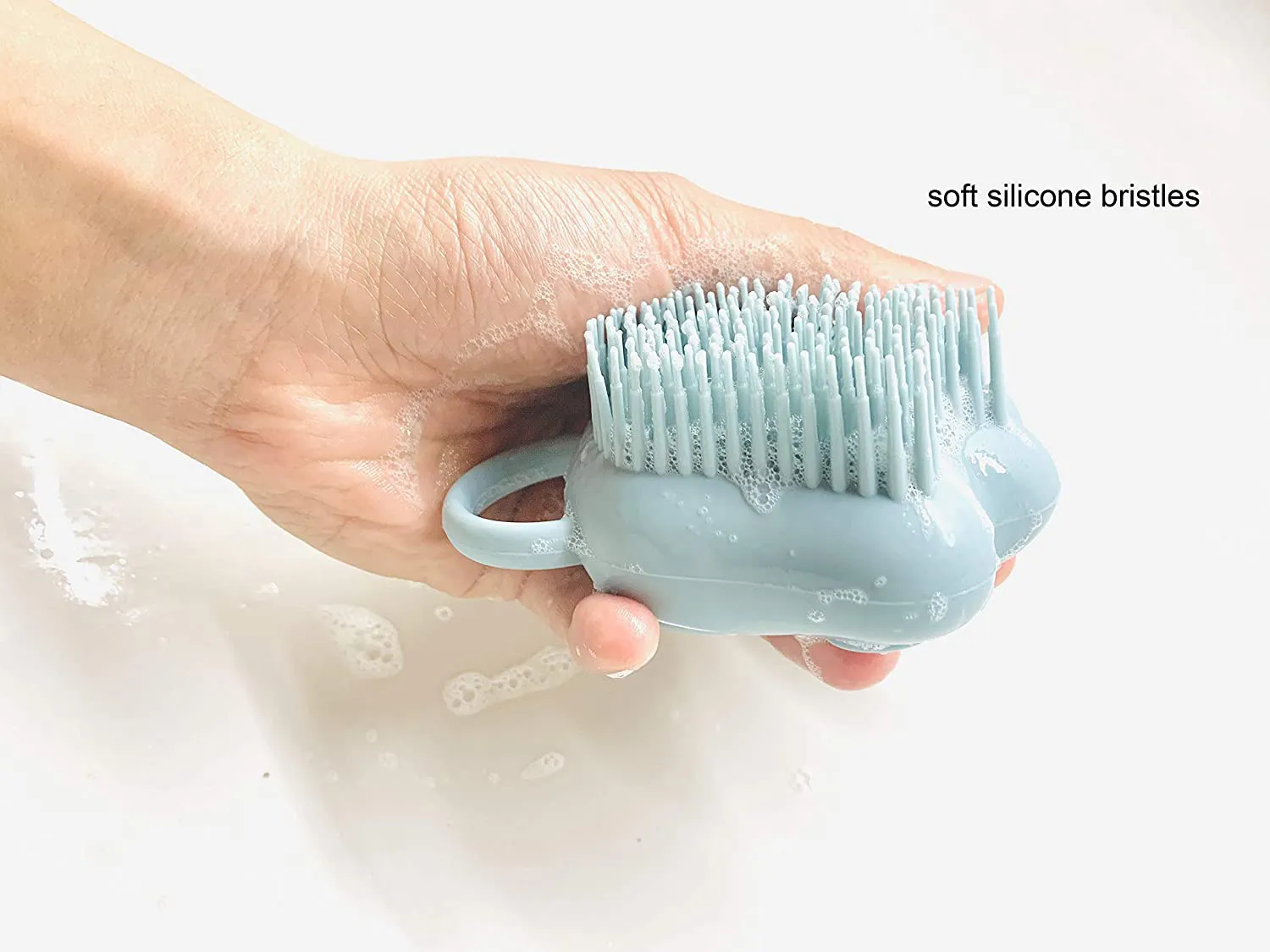Ctpeng Dog Bath Brush Pet Shampoo Brush for Soothing Massaging Washing Deshedding