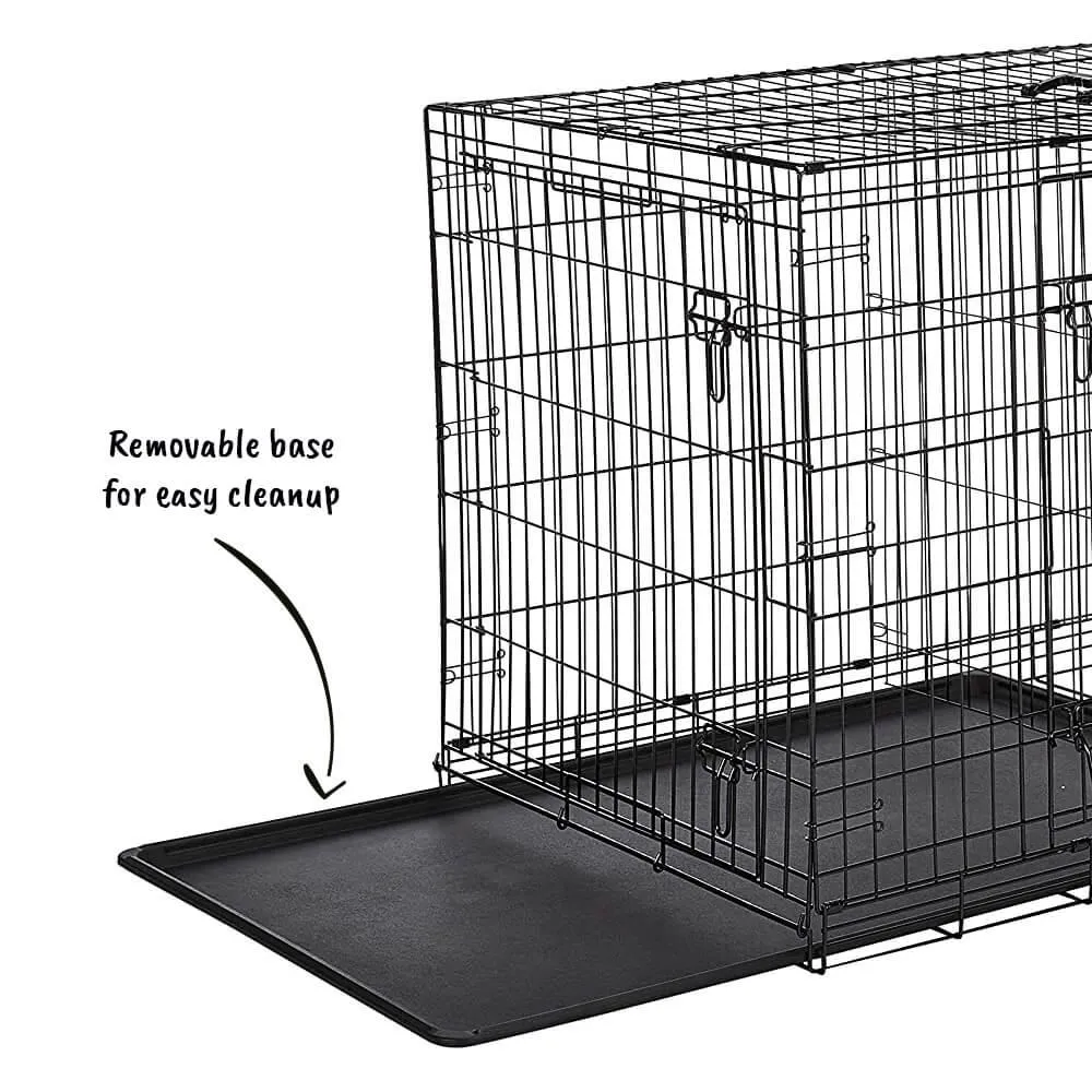 Dog Crate Home Folding Kennel - M 91L x 61W x 66Hcm