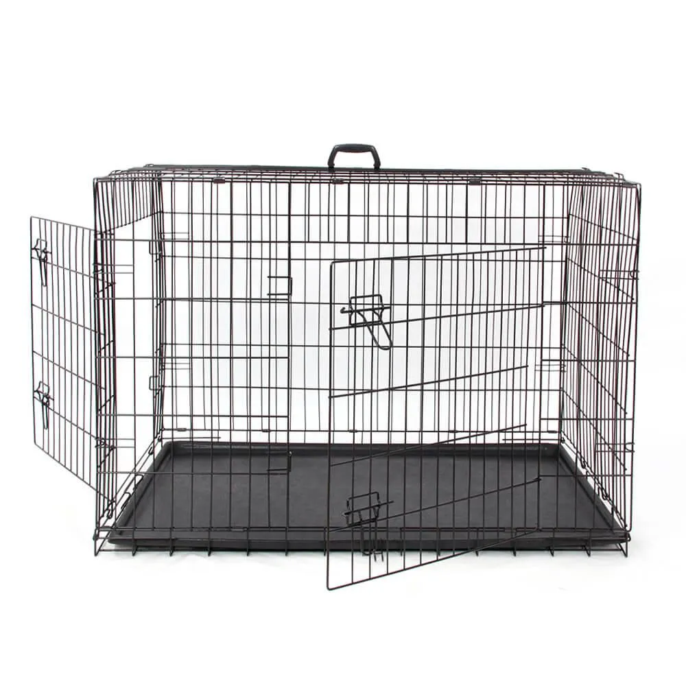 Dog Crate Home Folding Kennel - M 91L x 61W x 66Hcm