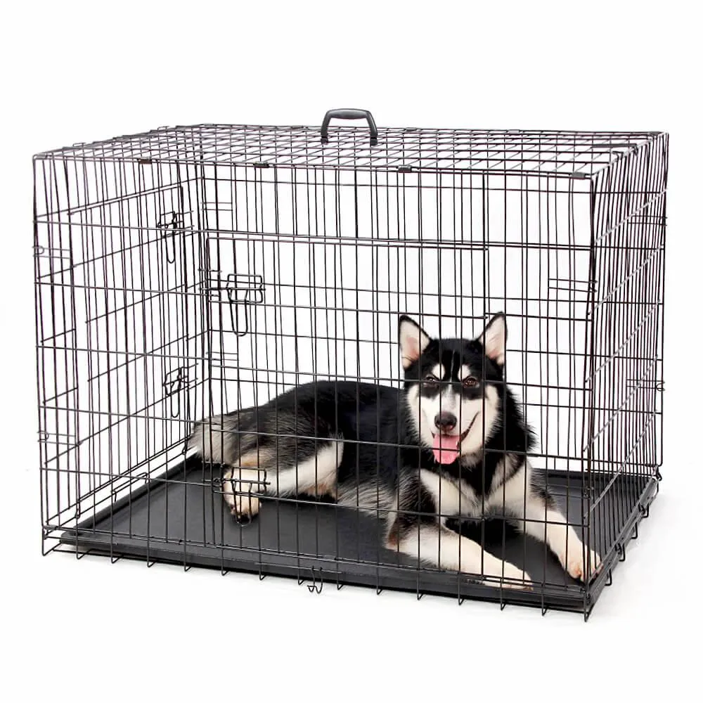 Dog Crate Home Folding Kennel - M 91L x 61W x 66Hcm