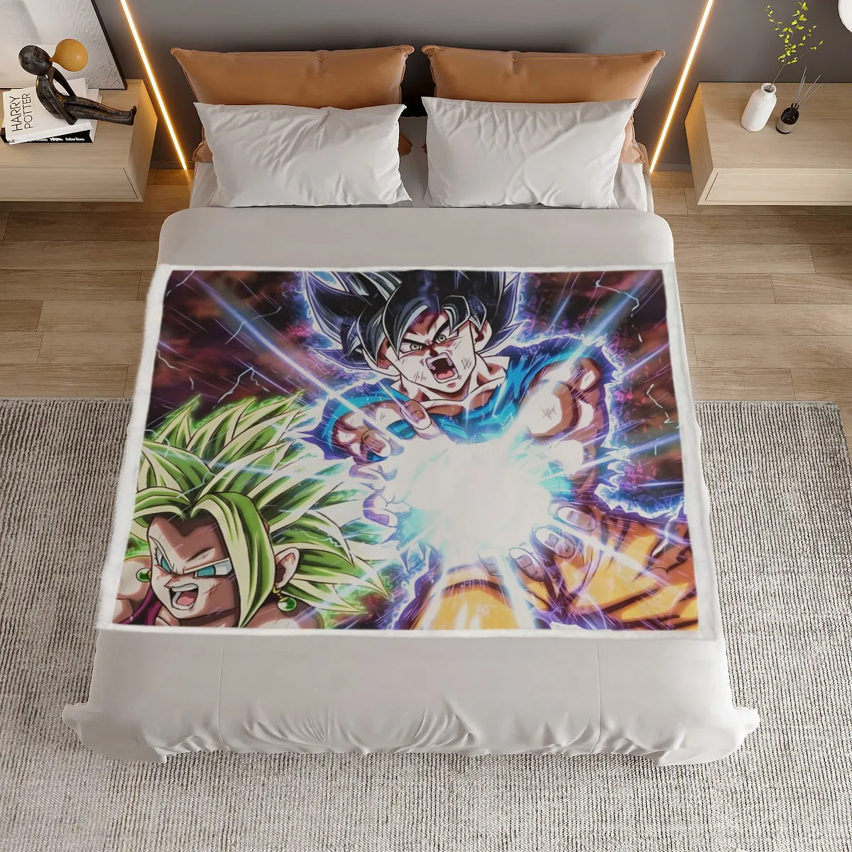 Dragon B Z Son Goku Powerful Kamehameha Released Household Warm Blanket