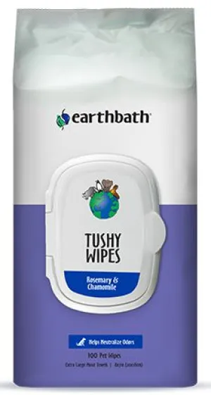 earthbath® Tushy Wipes Rosemary & Chamomile (100 ct)