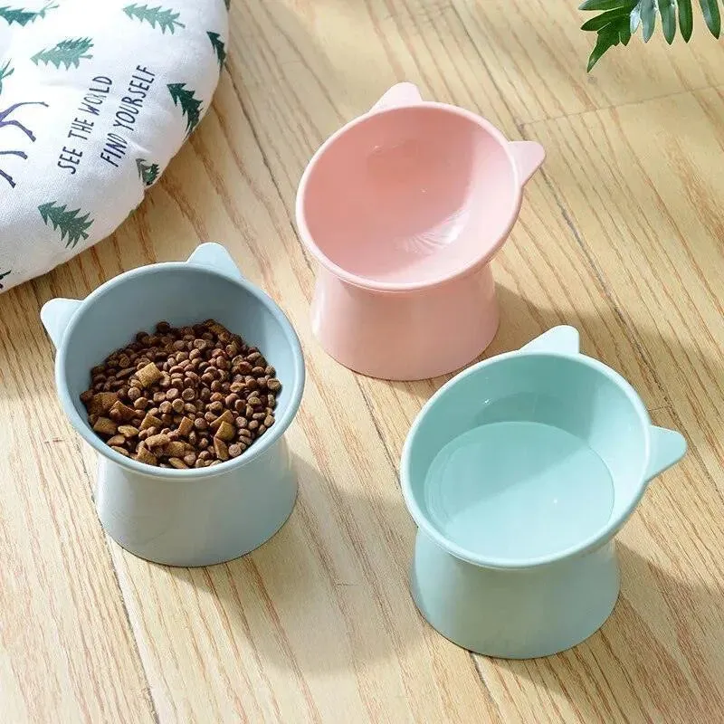 Elevated Pet Food Bowl with Tilt High Bottom