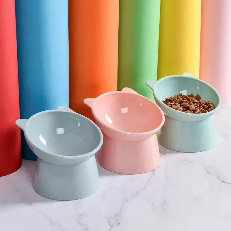 Elevated Pet Food Bowl with Tilt High Bottom