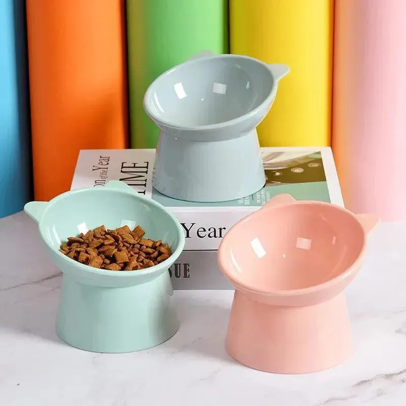 Elevated Pet Food Bowl with Tilt High Bottom