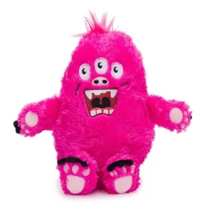 Fluffy Pink Monster Dog Toy