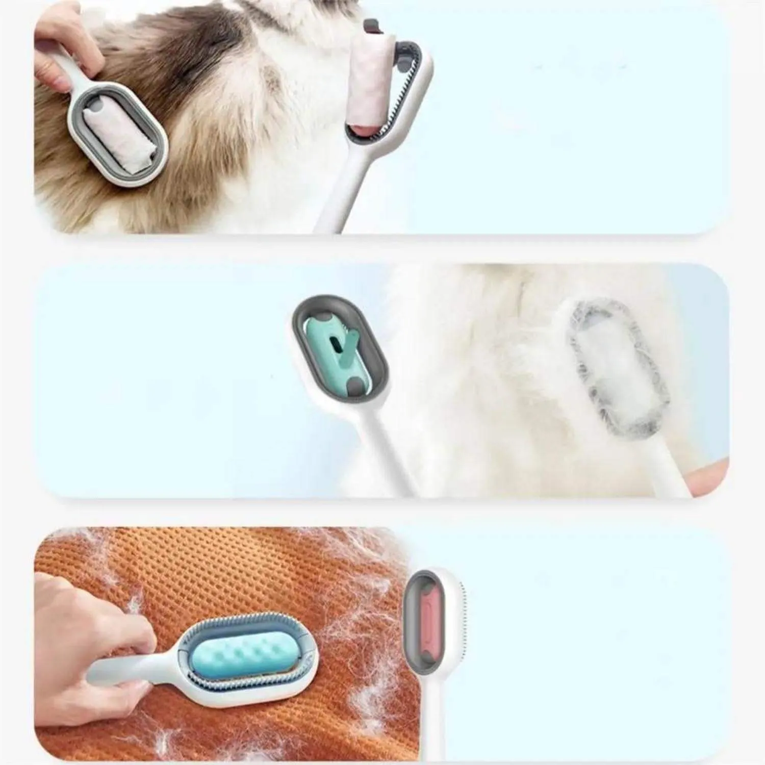 Gentle Paws™ 3 In-1 Cat Grooming Brush