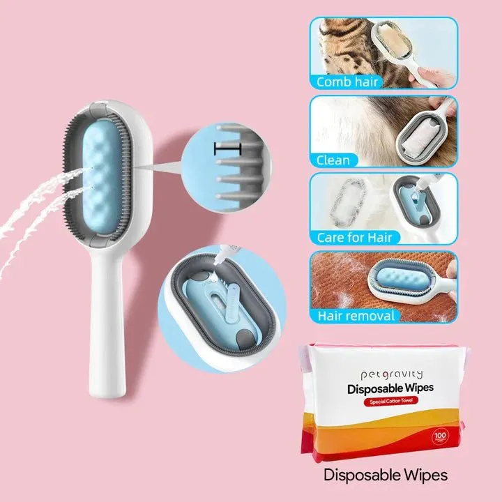 Gentle Paws™ 3 In-1 Cat Grooming Brush