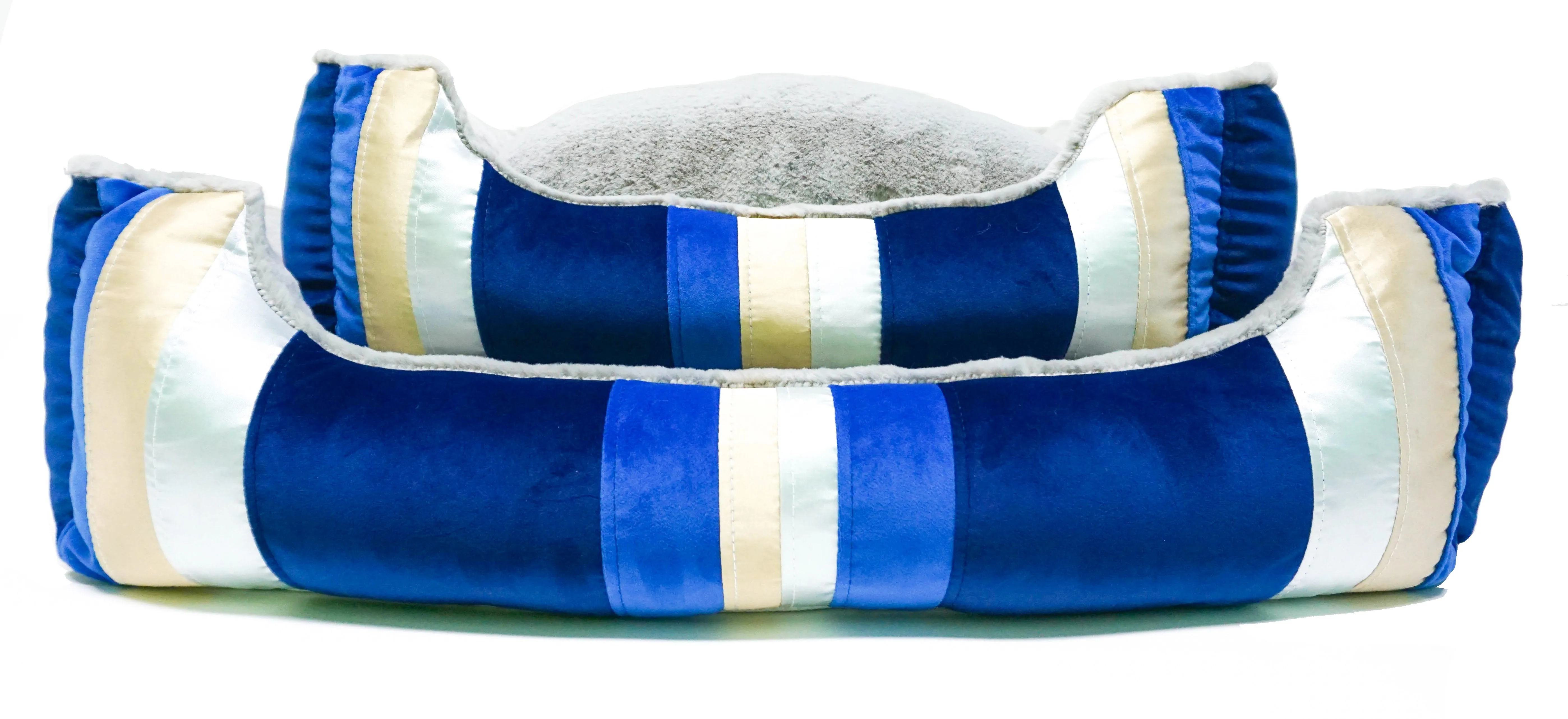 Golden Waves Pet Bed Soft Calming Pet Bed, Anti-Anxiety, Nonskid Bottom, Hypoallergenic, Premium Comfort Plus Pet Bed for Medium, Small Dogs/Cats, SUPPORTS UP TO 20LBS (23"x21"x5")