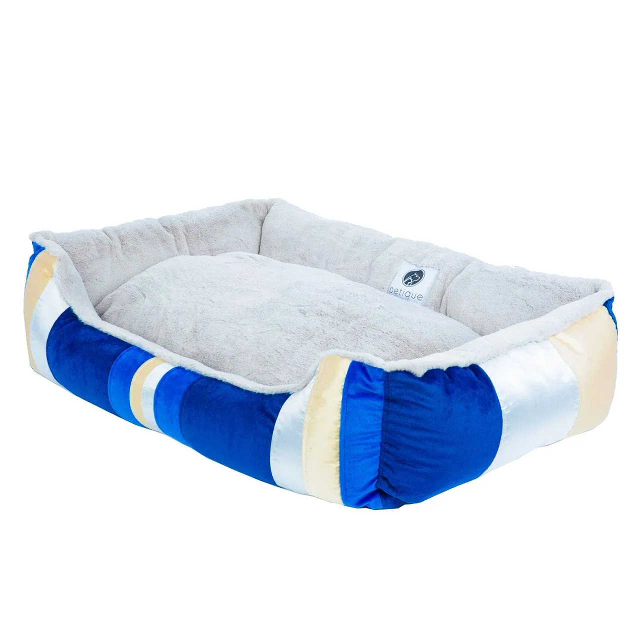Golden Waves Pet Bed Soft Calming Pet Bed, Anti-Anxiety, Nonskid Bottom, Hypoallergenic, Premium Comfort Plus Pet Bed for Medium, Small Dogs/Cats, SUPPORTS UP TO 20LBS (23"x21"x5")