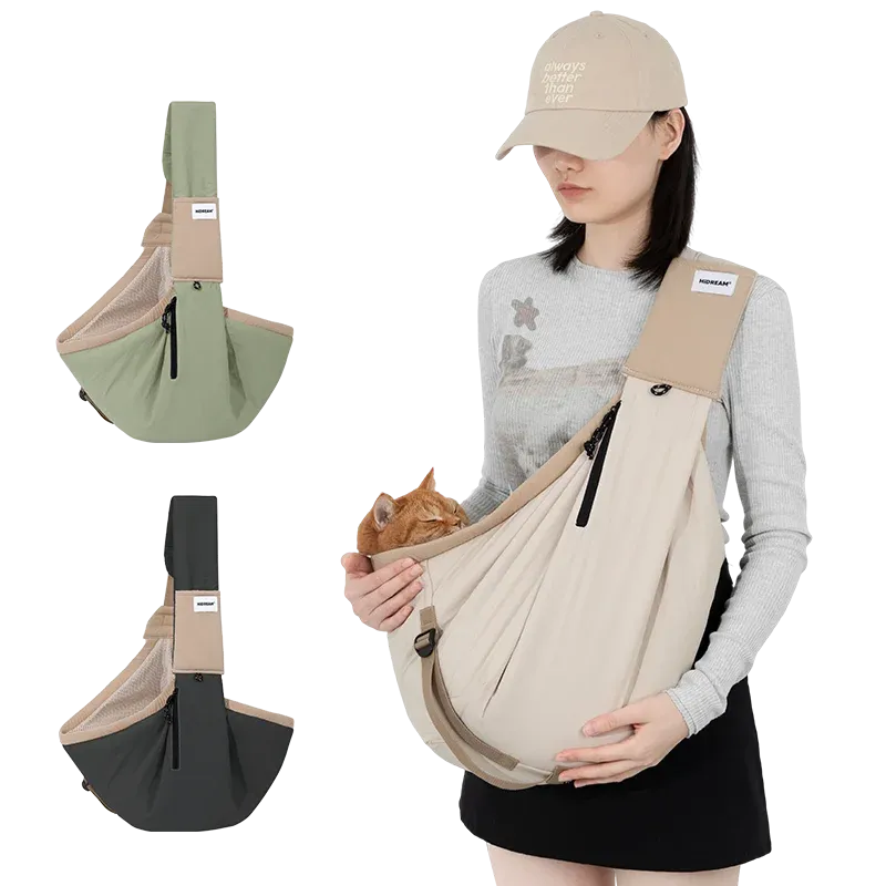 HiDream® | Urban Dog and Cat Sling Carrier Crossbody Bag Hands Free