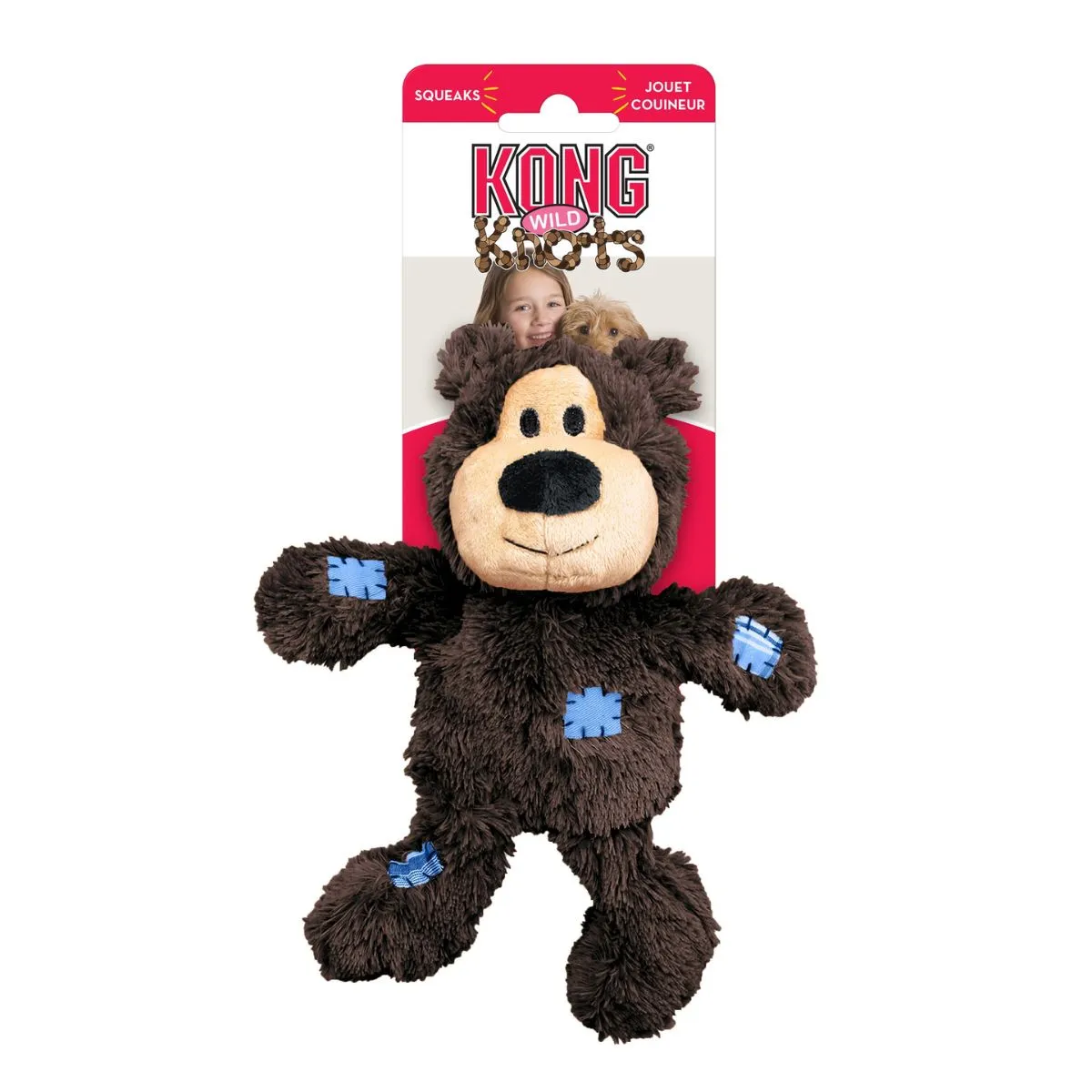 KONG Wild Knots Bear Dog Toy Small Medium