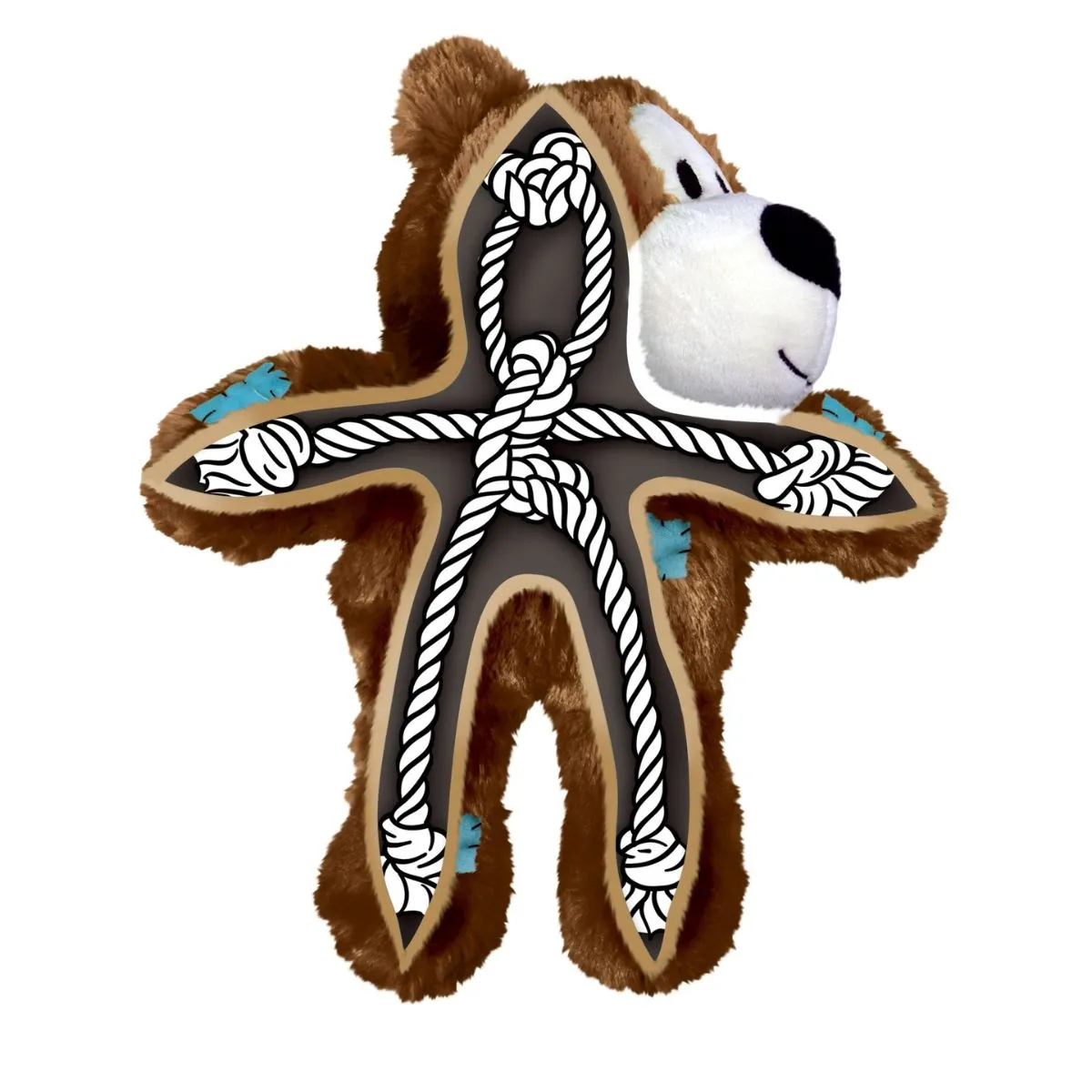 KONG Wild Knots Bear Dog Toy Small Medium