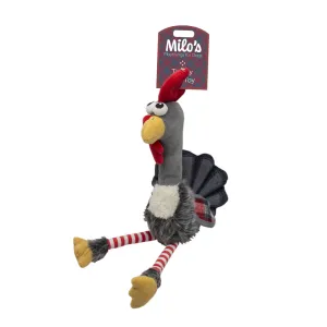 Milo's Stripy Leg Turkey Dog Toy