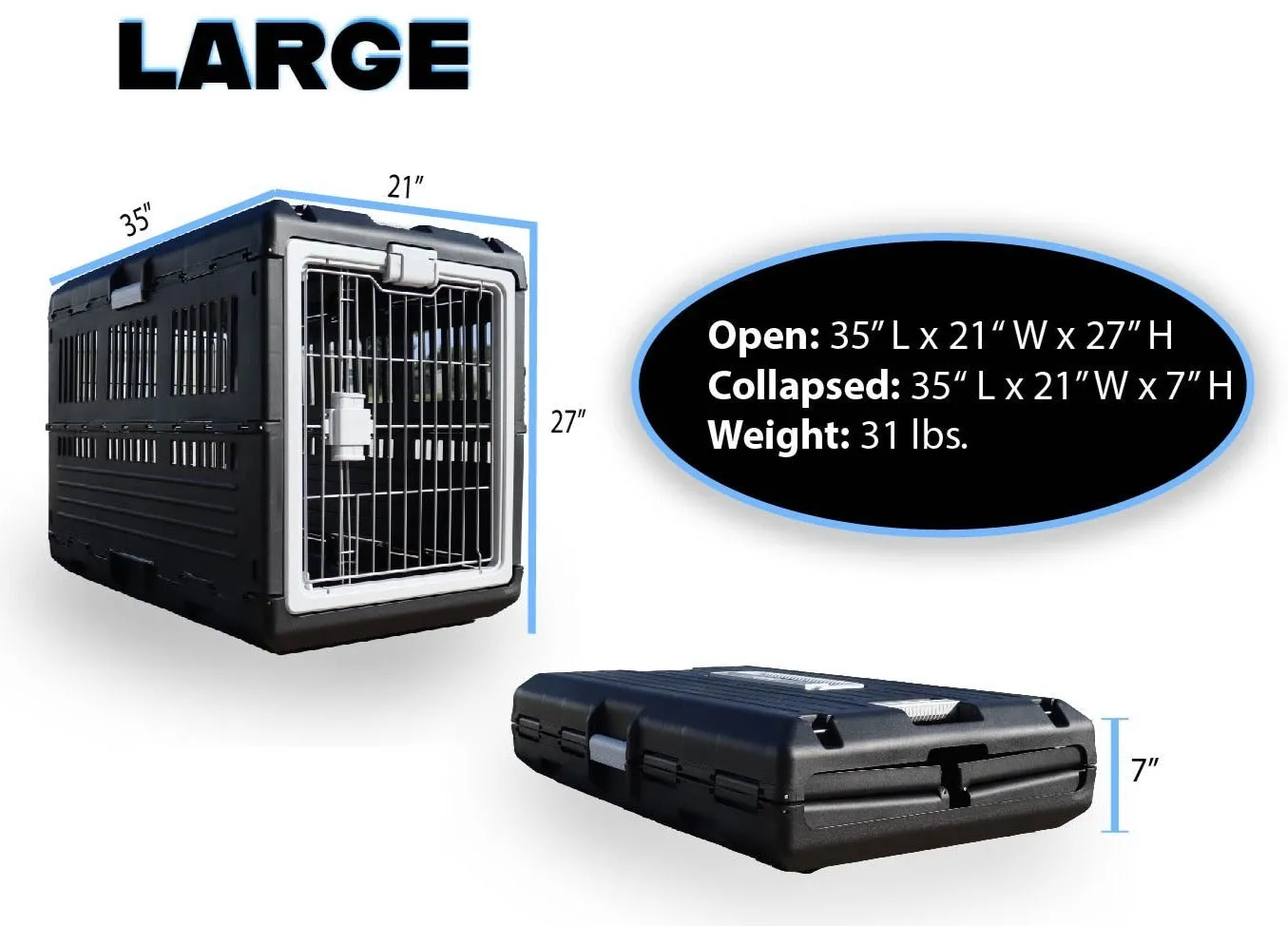 Mirapet Collapsible Pet Crate