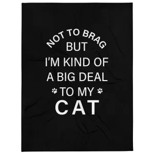 Not To Brag Cat Throw Blanket