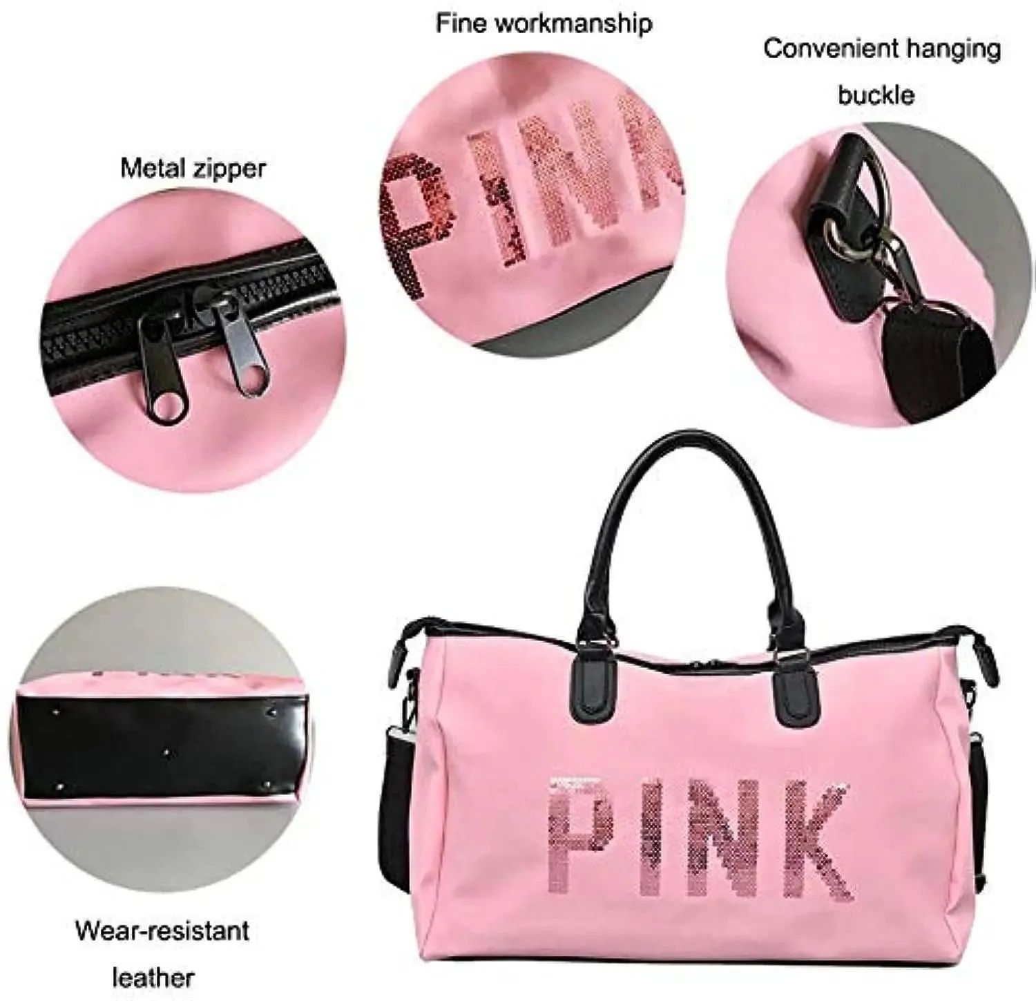P I N K DURABLE TRAVEL BAG