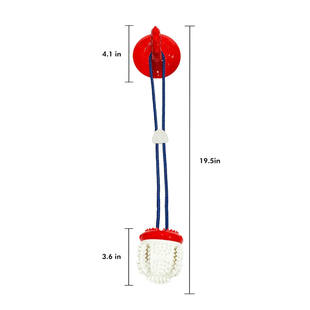 Pawsindia Tug Of Wall Supreme Toy for Dogs (Red)