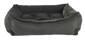 Pet Bed-Scoop Shape-Galaxy Grey Color-Faux Fur
