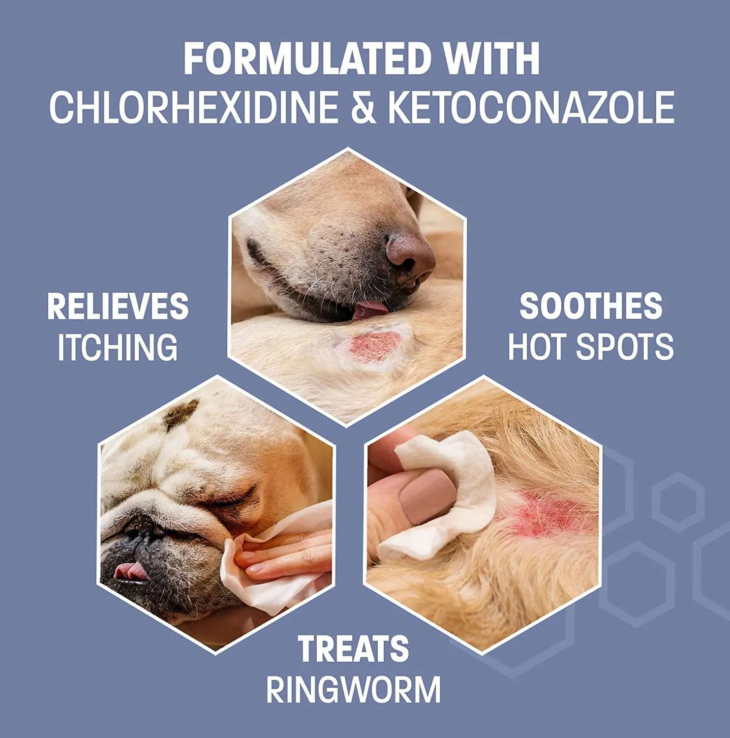 Pet Health Pros; Chlorhexidine Gentle Care Wipes for Dogs and Cats; Itchy Skin Relief, Medicated Care, Fresh Scent; 50 Counts, Cucumber Melon Scent