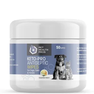 Pet Health Pros; Chlorhexidine Gentle Care Wipes for Dogs and Cats; Itchy Skin Relief, Medicated Care, Fresh Scent; 50 Counts, Cucumber Melon Scent