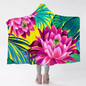 Polynesian Delight Cosy Hooded Blanket