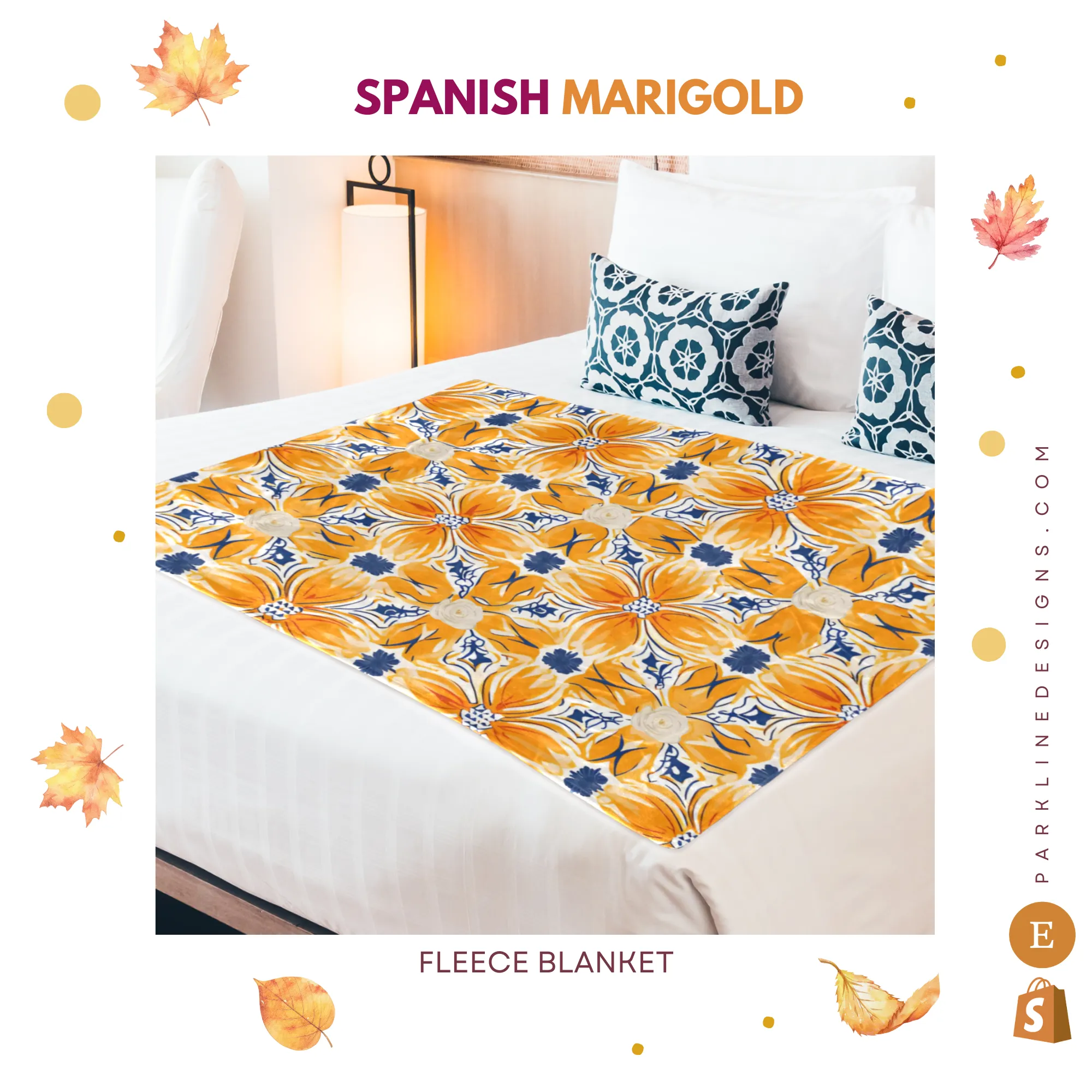 Pumpkin Patch |Ultra-Soft Micro Fleece Blanket | Durable & Lightweight with Vibrant No-Fade Print | Perfect Autumn Gifts