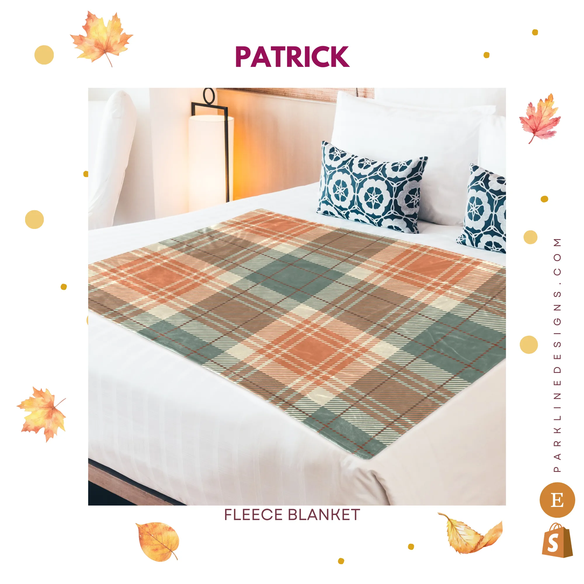 Pumpkin Patch |Ultra-Soft Micro Fleece Blanket | Durable & Lightweight with Vibrant No-Fade Print | Perfect Autumn Gifts
