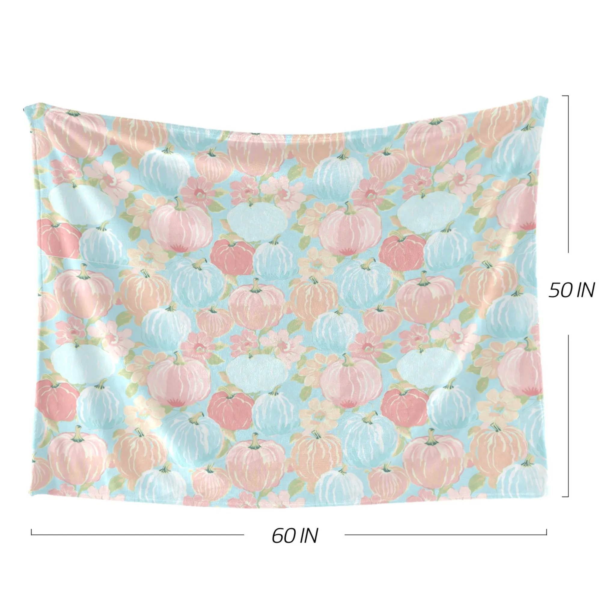 Pumpkin Patch |Ultra-Soft Micro Fleece Blanket | Durable & Lightweight with Vibrant No-Fade Print | Perfect Autumn Gifts