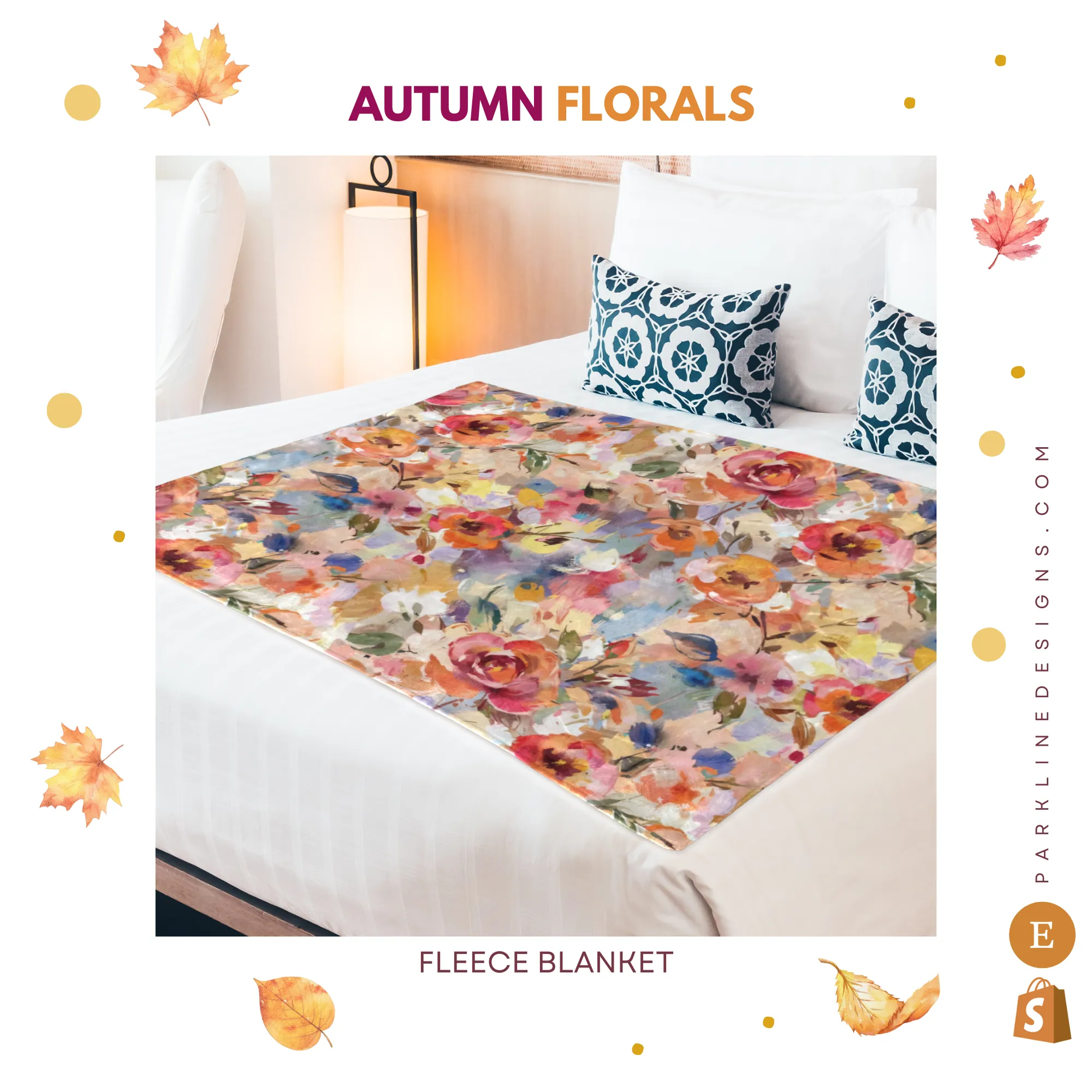 Pumpkin Patch |Ultra-Soft Micro Fleece Blanket | Durable & Lightweight with Vibrant No-Fade Print | Perfect Autumn Gifts