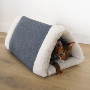 Snuggle Plush 2 in 1 Cat Comfort Den
