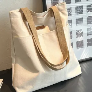 Spacious Canvas Day Bag