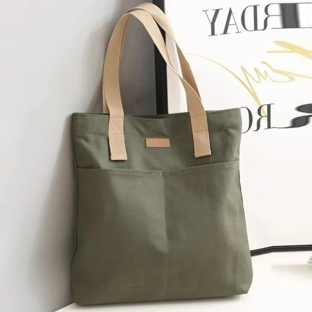 Spacious Canvas Day Bag