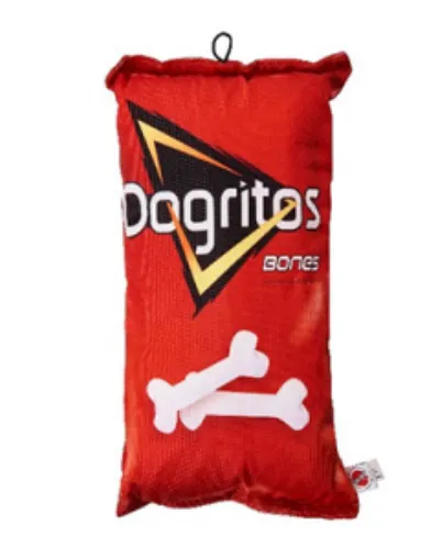 SPOT FUN FOODS -  BAG OF CHIPS SQUEAKY AND CRINKLE TOY