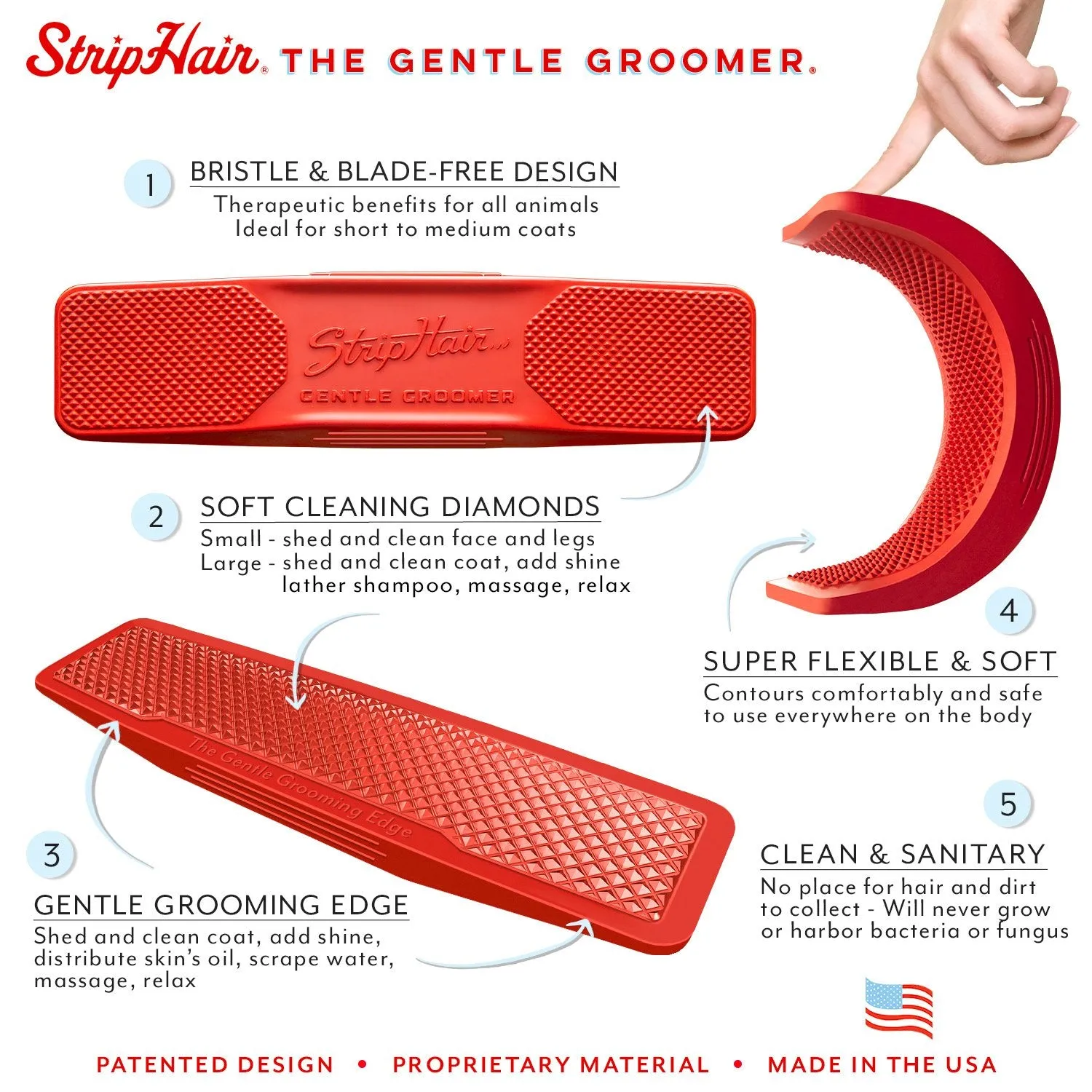 StripHair Gentle Groomer Sensitive for Pets