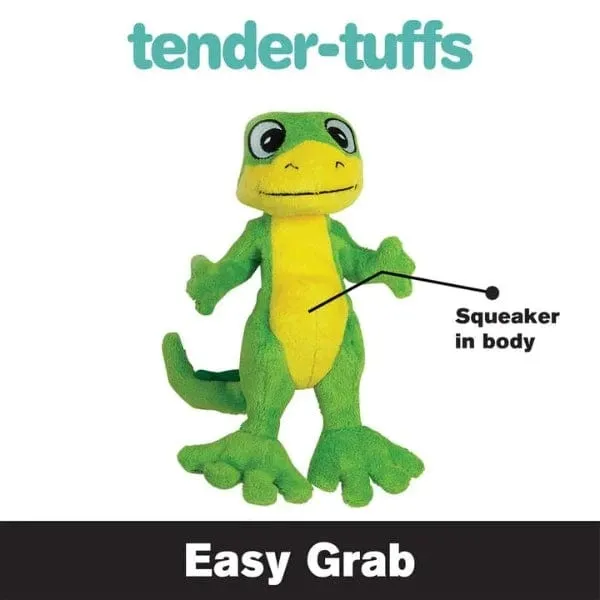 tender-tuffs Easy Grab Standing Gecko Dog Plush Dog Toy