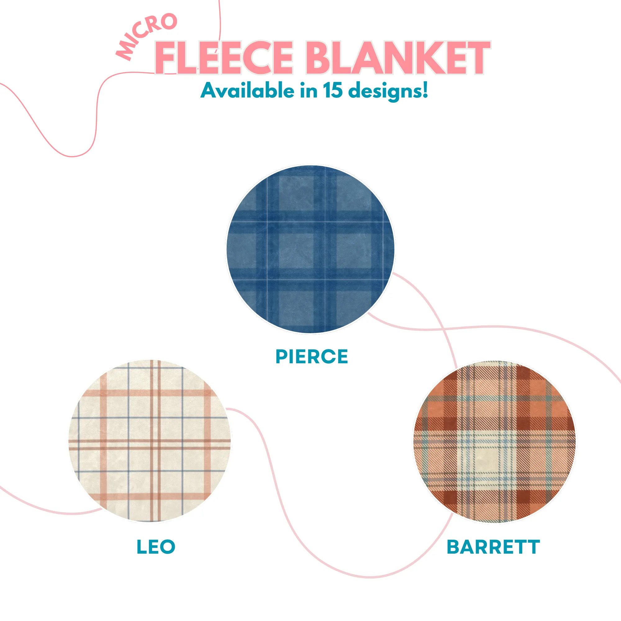 VICTORIA BLUE | Ultra-Soft Micro Fleece Blanket | Durable & Lightweight with Vibrant No-Fade Print