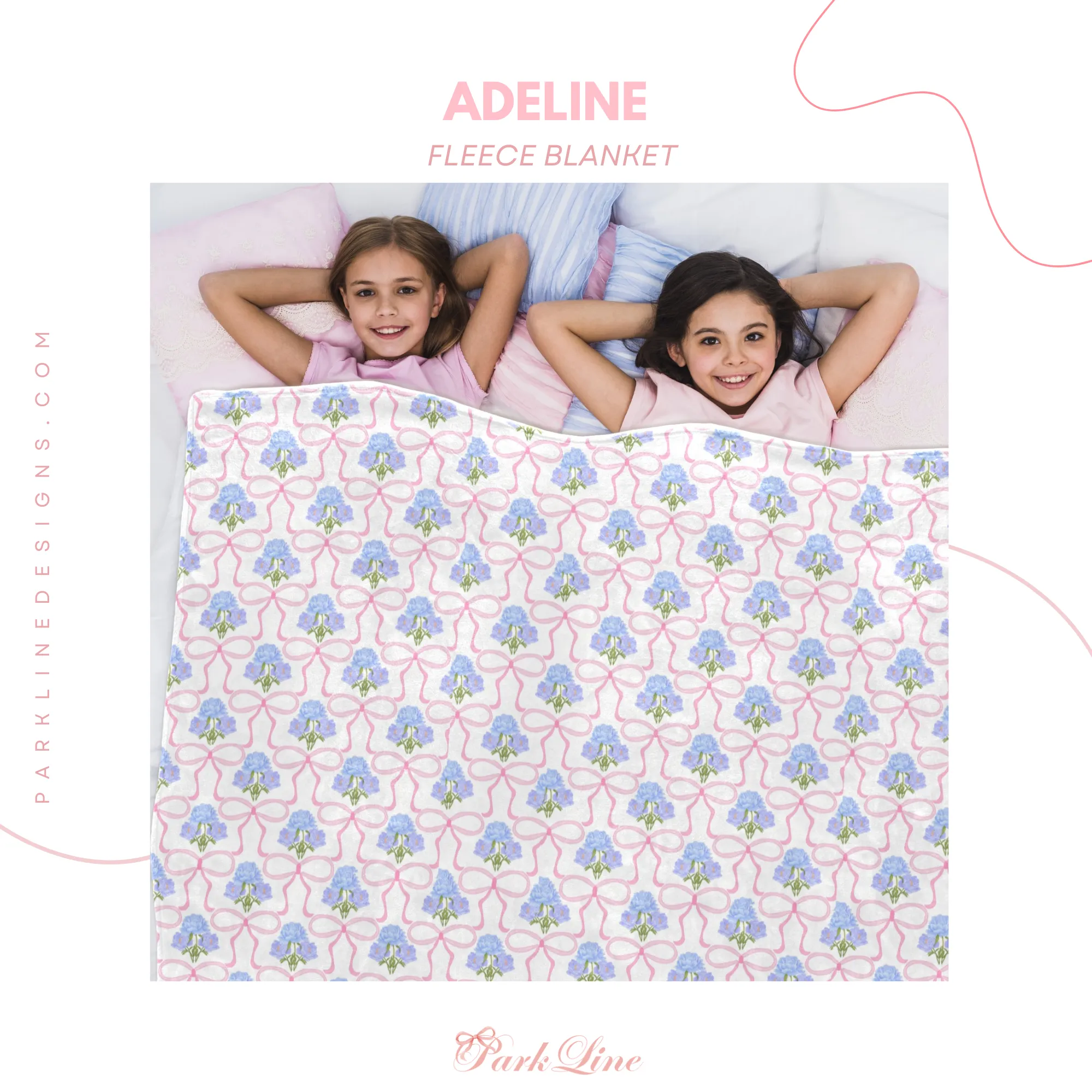 VICTORIA BLUE | Ultra-Soft Micro Fleece Blanket | Durable & Lightweight with Vibrant No-Fade Print