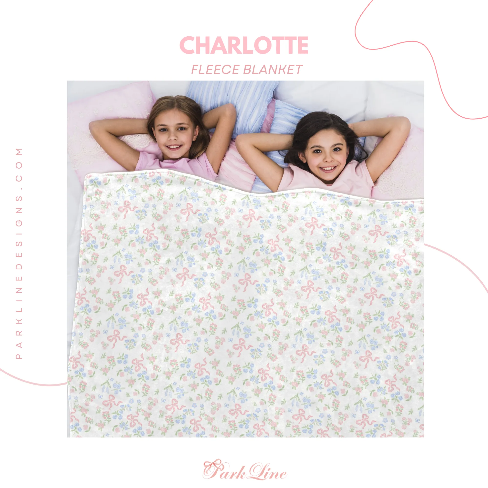 VICTORIA BLUE | Ultra-Soft Micro Fleece Blanket | Durable & Lightweight with Vibrant No-Fade Print