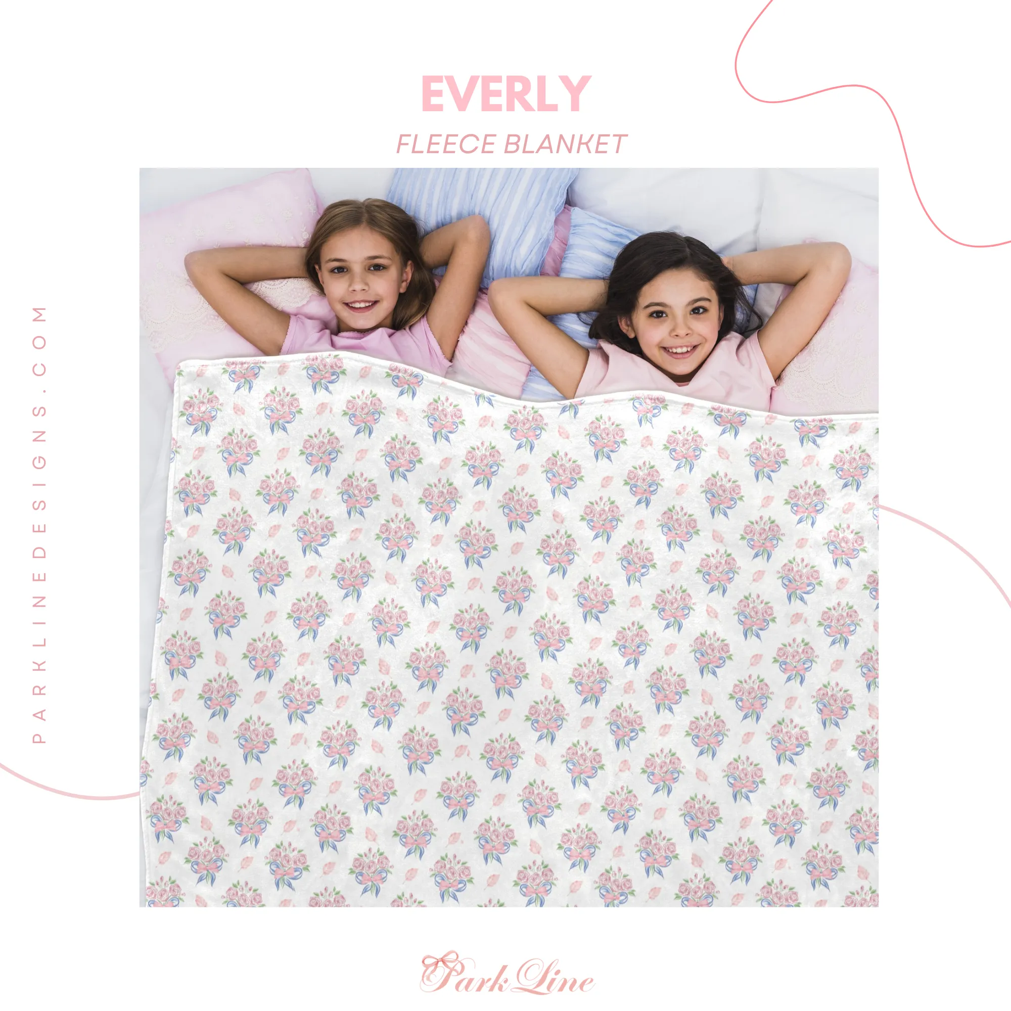 VICTORIA BLUE | Ultra-Soft Micro Fleece Blanket | Durable & Lightweight with Vibrant No-Fade Print