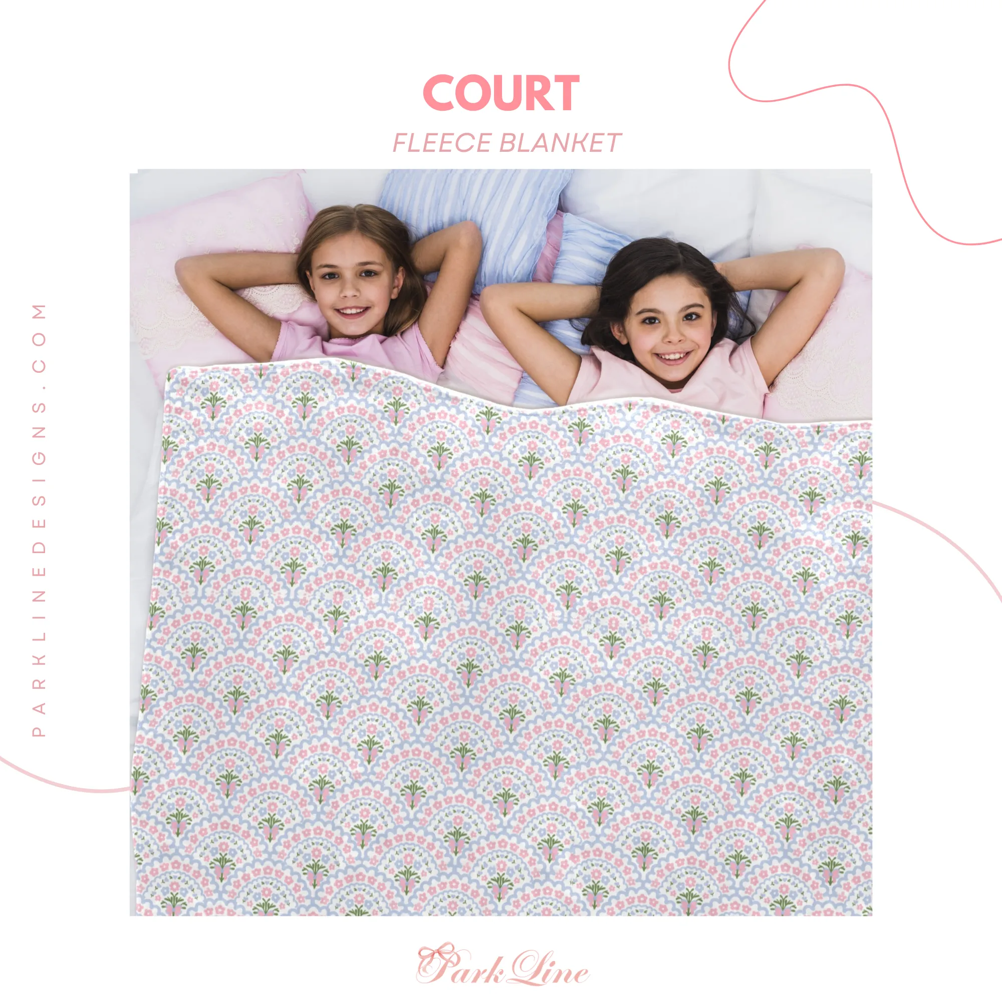 VICTORIA BLUE | Ultra-Soft Micro Fleece Blanket | Durable & Lightweight with Vibrant No-Fade Print