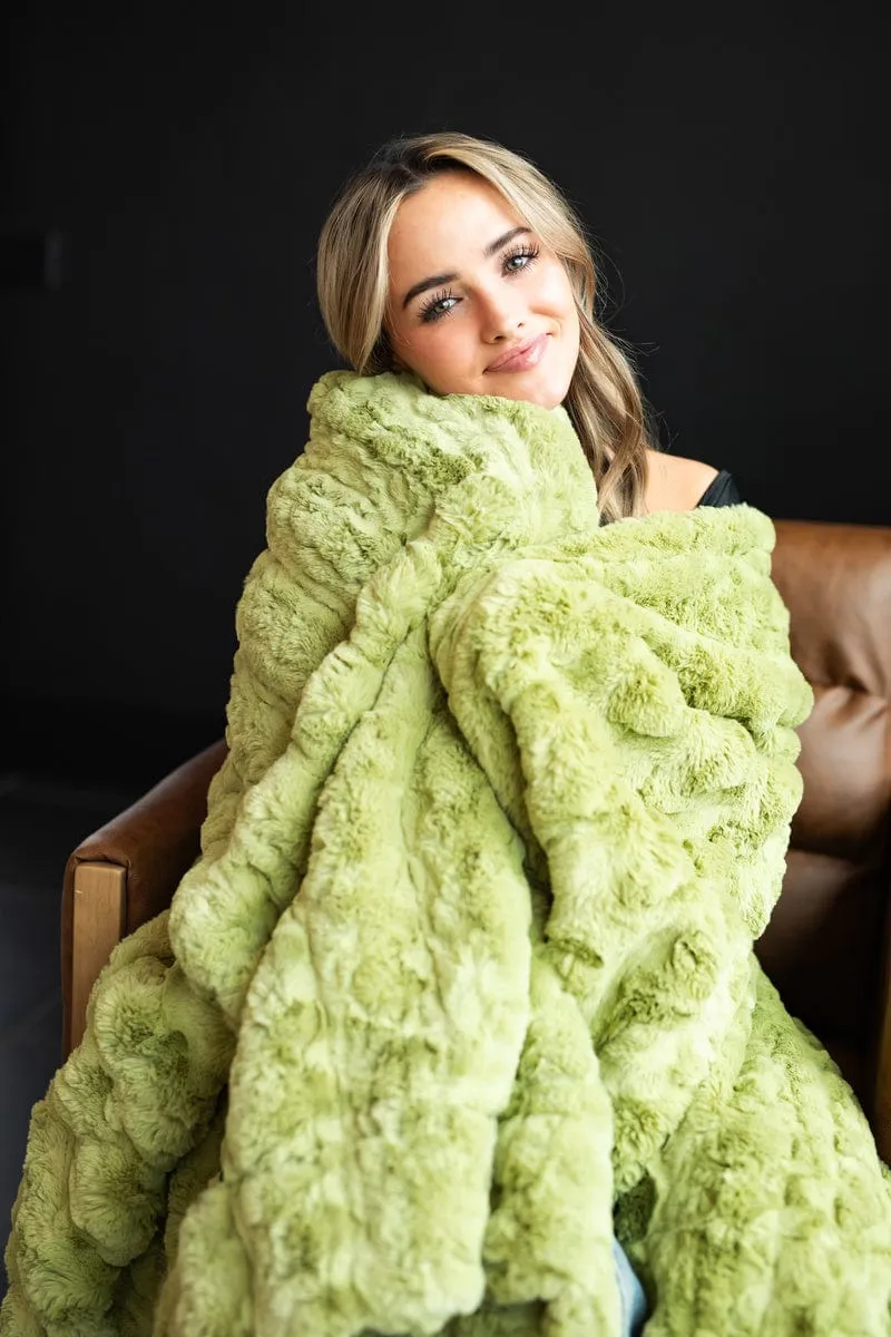 Winter Blanket JulesRoche Ultra Sorbet Green Soft Snuggle