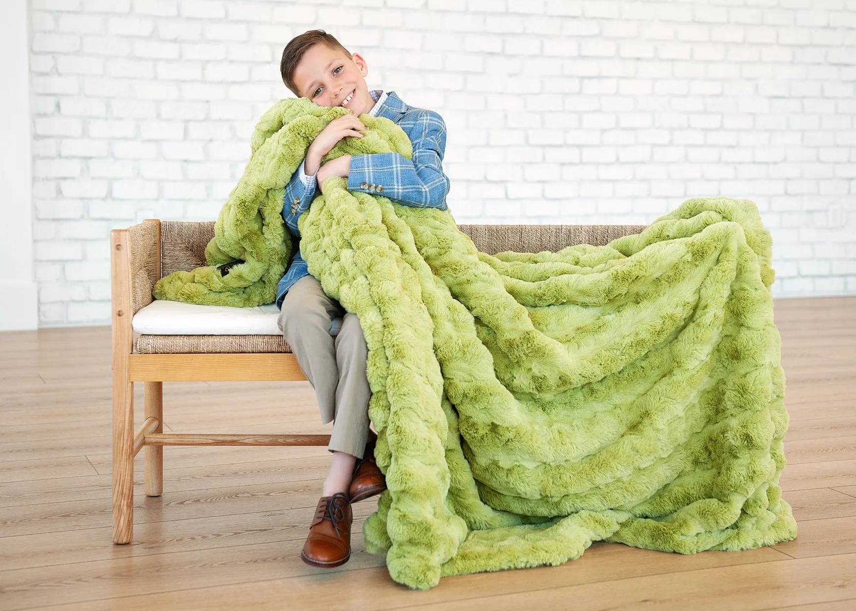 Winter Blanket JulesRoche Ultra Sorbet Green Soft Snuggle