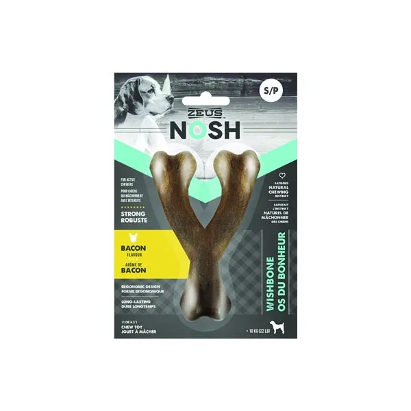Zeus Nosh Strong Chew Bone Bacon Wishbone