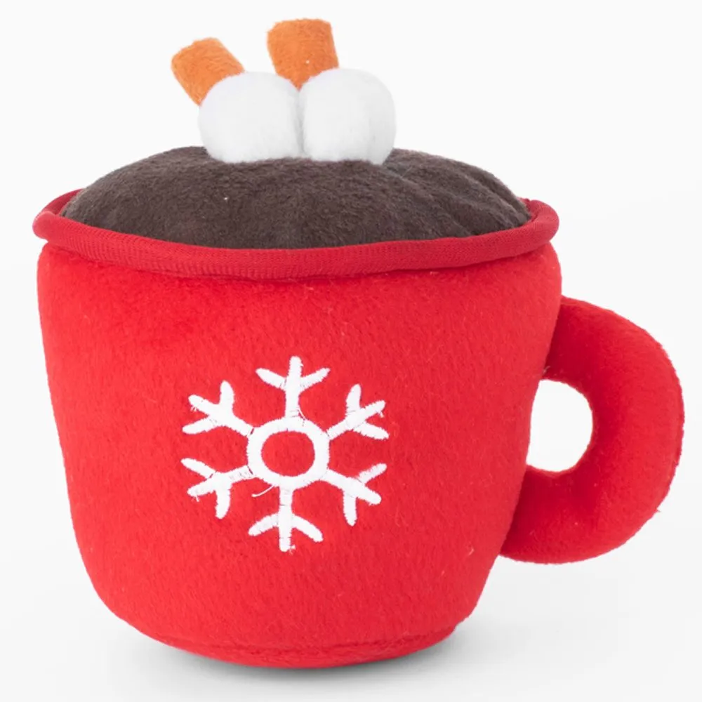 ZippyPaws Holiday Hot Cocoa Dog Toy